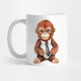 Orangutan Wearing a Tie Mug